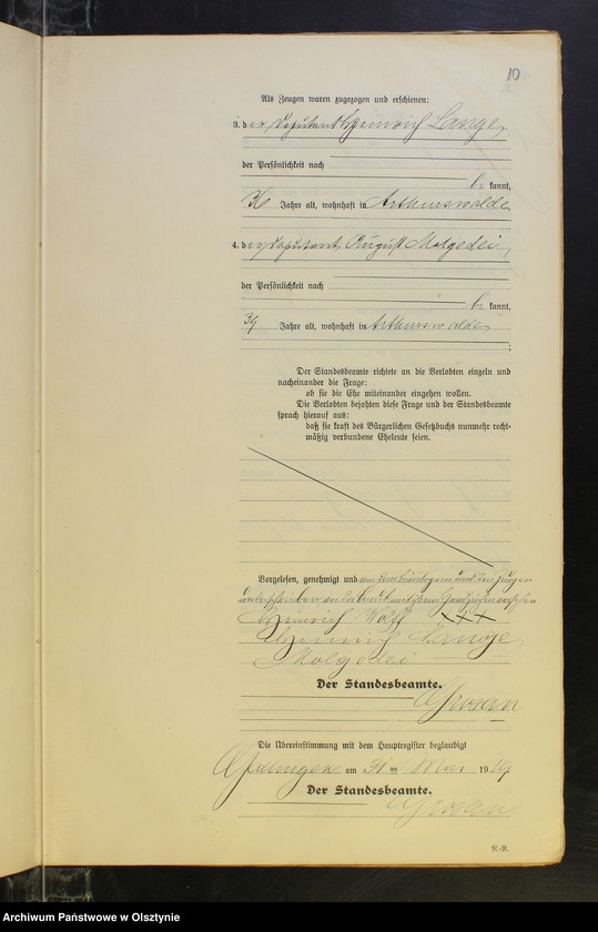 image.from.unit.number "Heirats-Neben-Register Nr 1 - 26 [ Księga małżeństw - wtóropis ]"