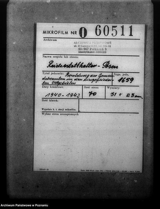 Obraz 2 z jednostki "Besoldung der Gemeindebeamten in den eingegliederten Ostgebieten"