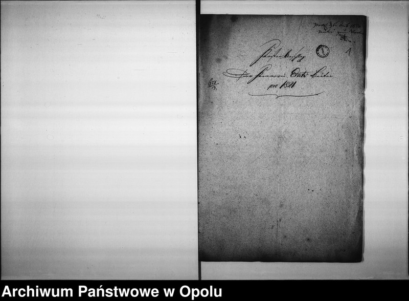 Obraz 5 z jednostki "Acta von Regulirung der jährlichen Cämmerey-Etats, und der aufzubringenden Zuschüsse von der Commune Magistrat zu Oppeln de anno 1821"