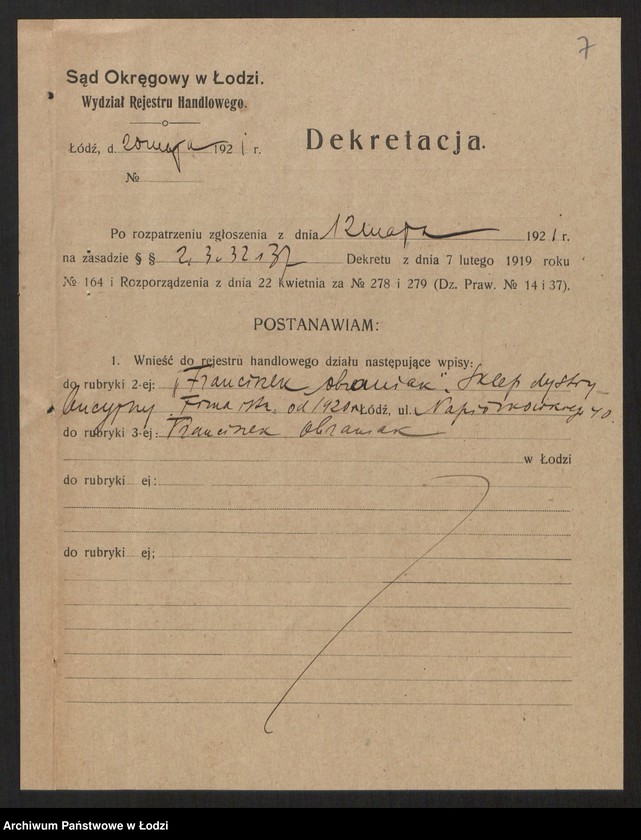 Obraz 9 z jednostki "Franciszek Obraniak - sklep dystybucyjny"