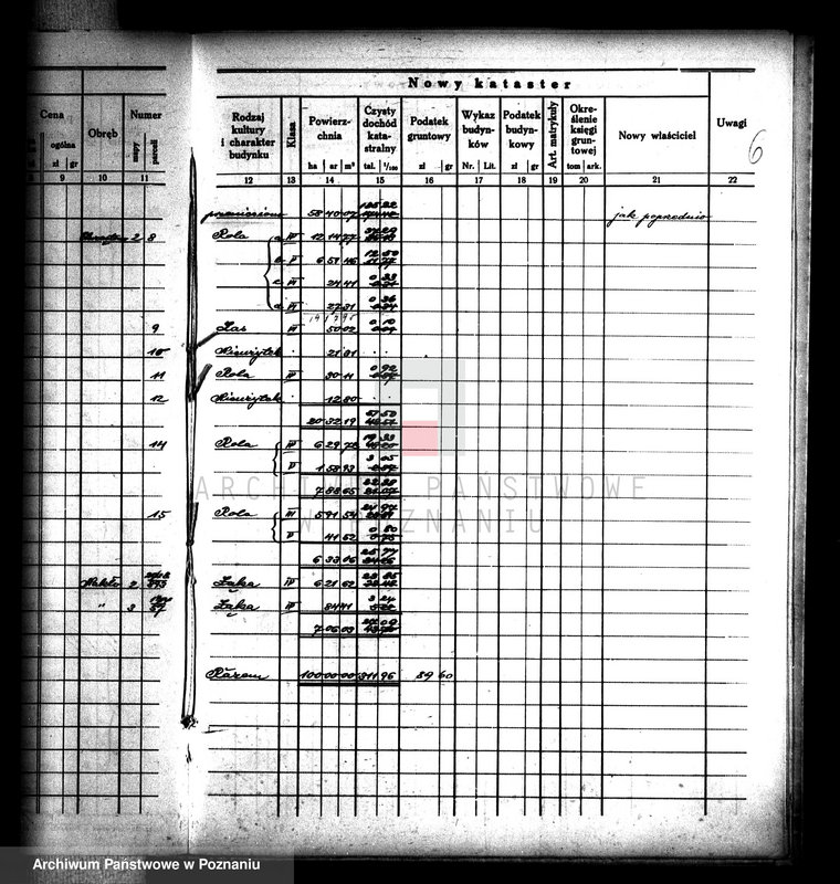 Obraz 10 z jednostki "Ostateczny rejestr pomiarowy obrębu Chrząstowo"