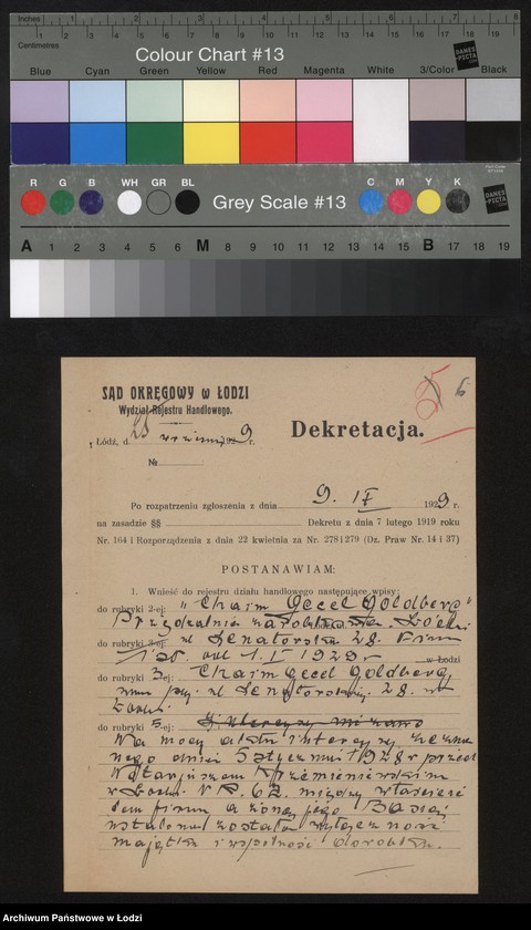 Obraz 8 z jednostki "Chaim Gecel Goldberg – przędzalnia zarobkowa"