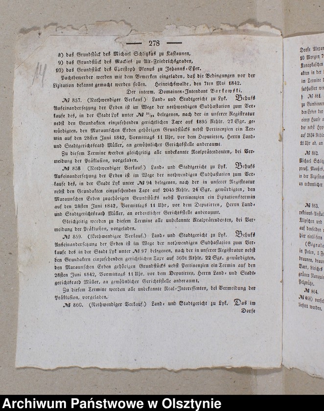 image.from.unit.number "1. Predikte im Jahre 1728 /Bruchstück/ 2.Amtsblätter pro 1842-1848 3. Lieder, Couplete usw. nach d. 1871 J. 4. Zeitungsausschnitte 1932"