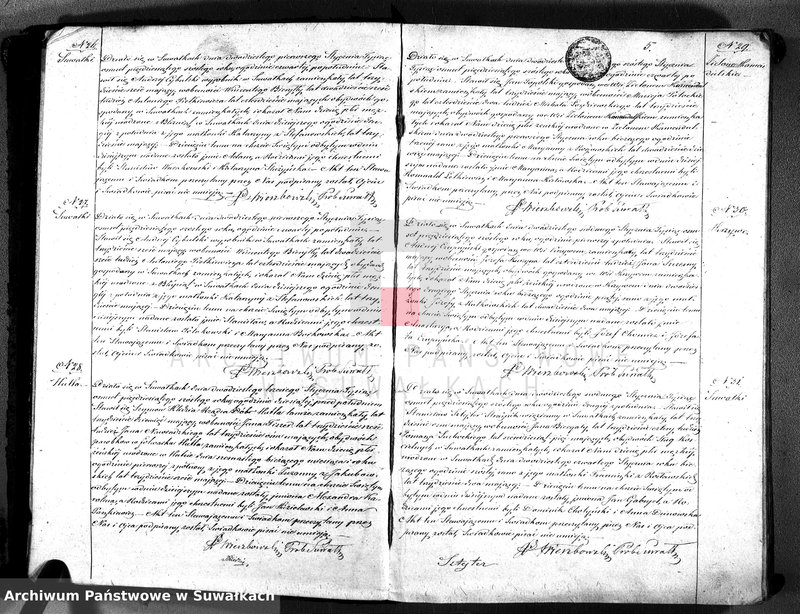 image.from.unit.number "Księga duplikat akt urodzonych, zaślubionych i zmarłych parafii suwalskiej rok 1856"