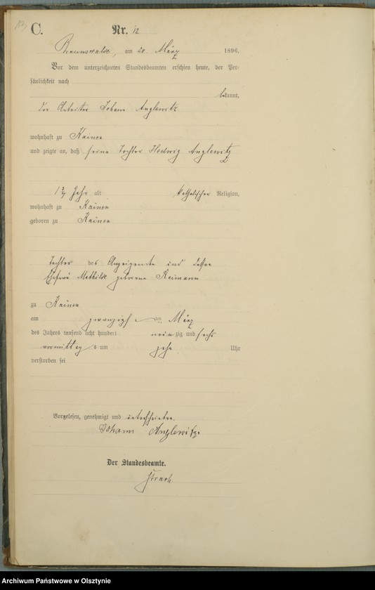 image.from.unit.number "Sterbe-Haupt-Register Nr 1 - 49"