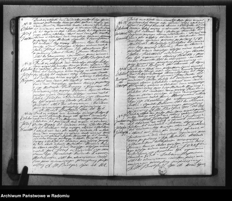 image.from.unit.number "Duplikat akt Religijno - Cywilnych Urodzonych, Zaszlubionych i Zmarłych Kościoła Parafij Wysoka za rok 1853 spisanych"