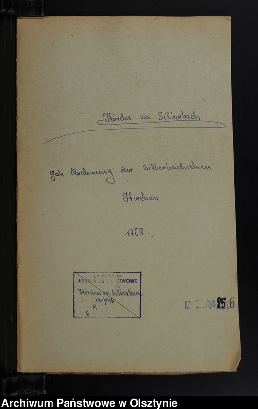image.from.unit.number "Jahr Rechnung der Silberbachschen Kirchen"