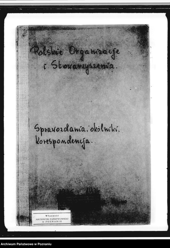 Obraz 4 z jednostki "Sprawozdania, okólniki, korespondencja"