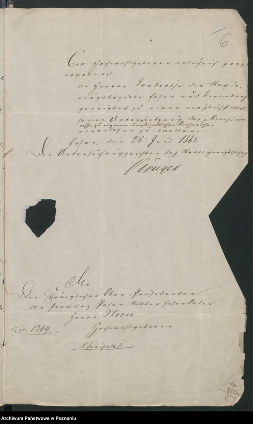 image.from.unit.number "Die Verschwörung unter der polnischen Bevölkerung der Provinz Posen /Poznań/ im Anschluss an die Insurrektion im Königreiche Polen."