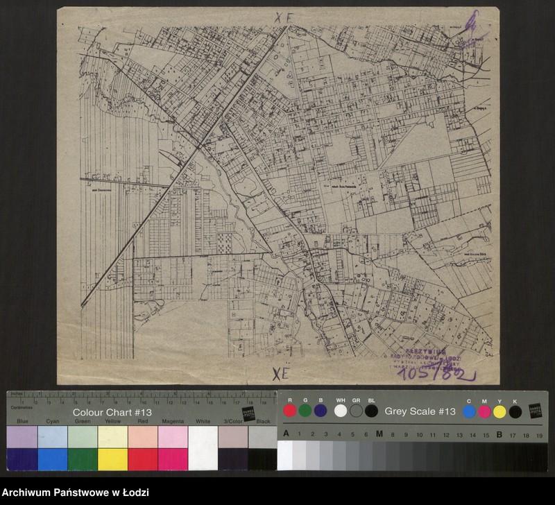 Obraz 1 z jednostki "Zmniejszenia fotograficzne planu miasta Łodzi i okolic 1:5000. Sekcja X E"