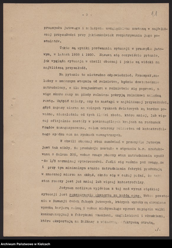 image.from.unit.number "[Stan przemysłu w okręgu częstochowskim Referat Towarzystwa Przemysłowców Okręgu Częstochowskiego z dn. 2.II.1931 r.]"