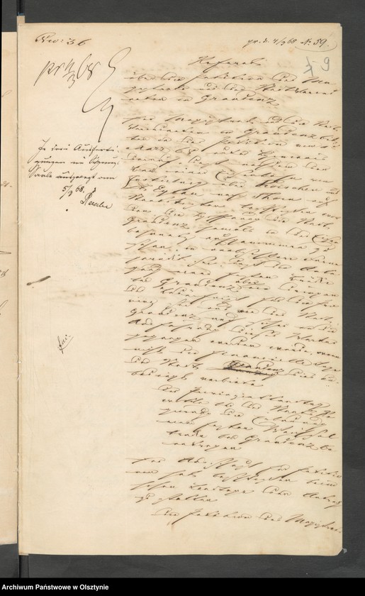 image.from.unit.number "Acta des 18ten Provinzial-Landtages der Stände des Königreichs Preußen betreffend die Petition des Magistrats und der Stadtverordneten zu Graudenz [Grudziądz] wegen Erbaunung einer festen Weichselbrücke bei Graudenz"