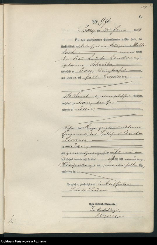 Obraz 16 z jednostki "Księga zgonów t. III"