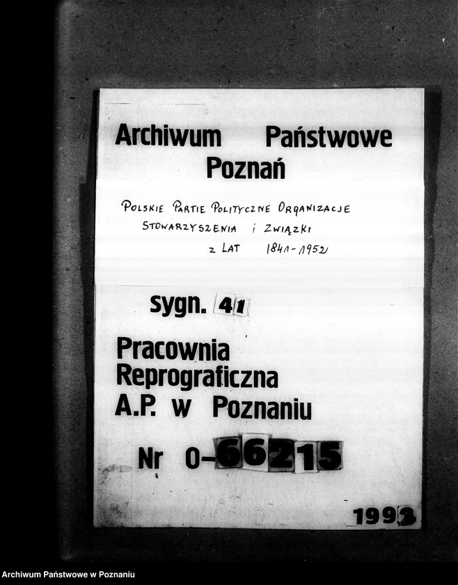 Obraz 1 z jednostki "Protokoł zebrania - koło Rozstrzębowo"