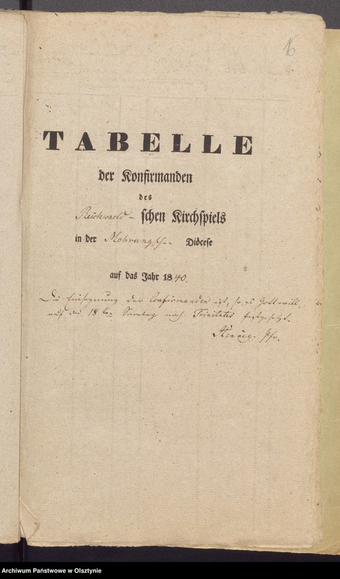 image.from.unit.number "Tabelle der Confirmandes des Reichealdschen Kirchspiels"