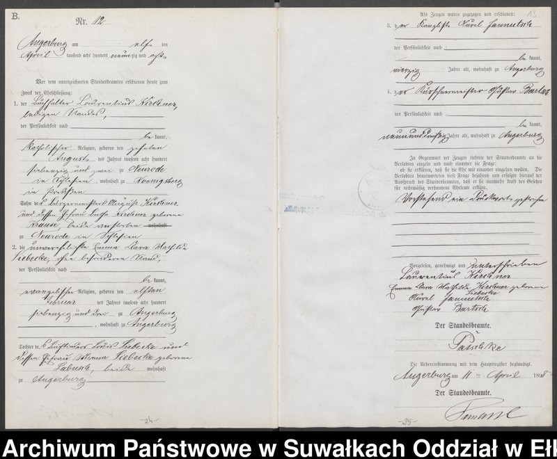 image.from.unit.number "Heiraths-Neben-Register des Preussischen Standes-Amtes Angerburg Kreis Angerburg"