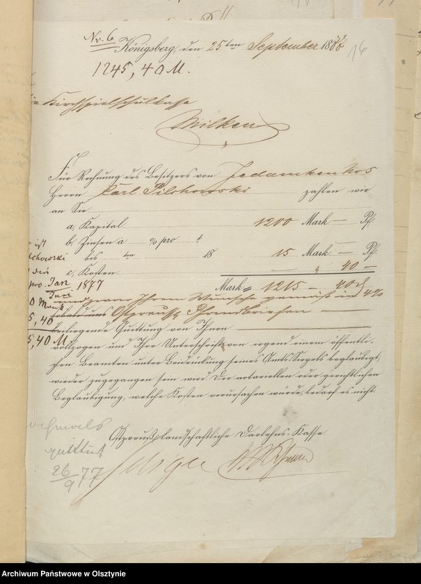 image.from.unit.number "Beläge zur Kirchspiels Schulkassen Rechnung"