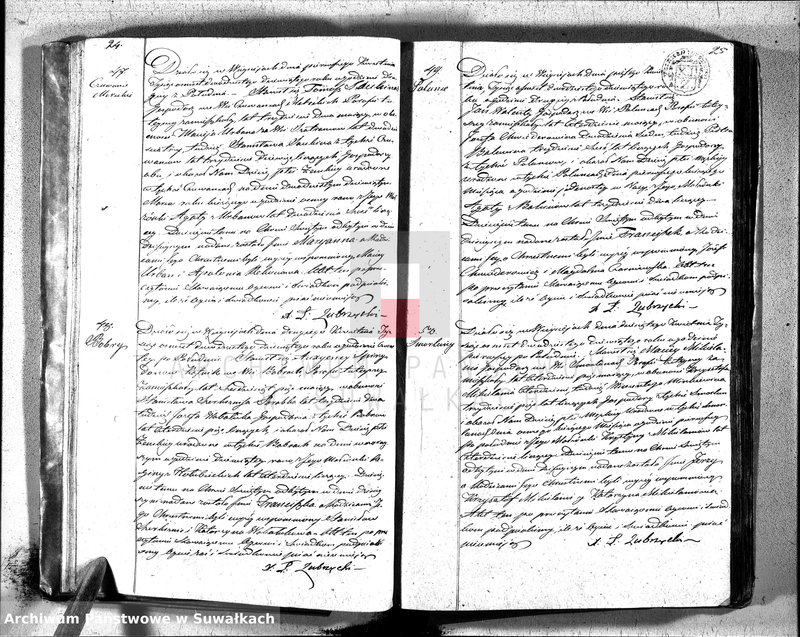 image.from.unit.number "Duplikat aktów urodzonych, zaślubuionych y umarłych katolików w parafii wieysieysiey w dekanacie łozdziejskim od dnia 1 stycznia do 31 grudnia 1829 roku"