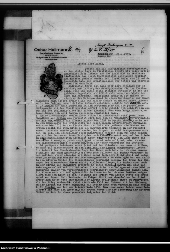 image.from.unit.number "Einziehungsprotokolle [ksiąg kościelnych oraz korespondencja w sprawie zaginionych ksiąg] in Kröben [w Krobi, powiat gostyński]"