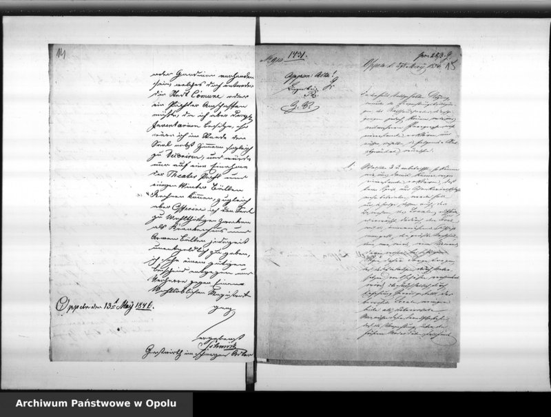 Obraz 13 z jednostki "Acta des Magistrats zu Oppeln betreffend die Verpachtung des Rathhaussaales"