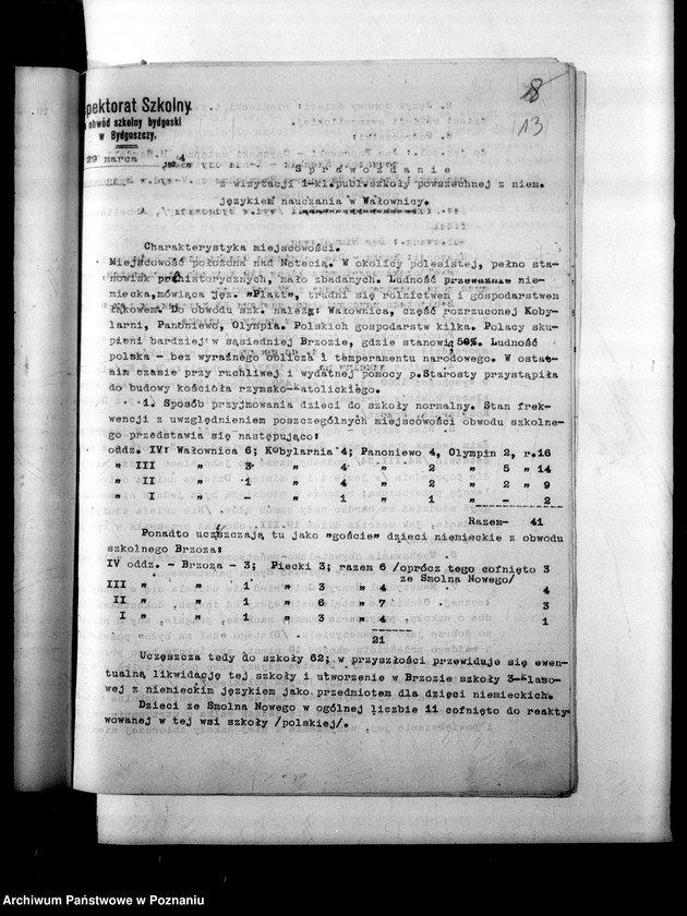 Obraz 17 z jednostki "Sprawozdania z wizytacji publicznych szkół powszechnych z niemieckim językiem nauczania"