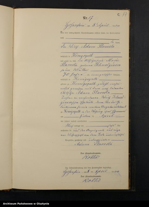 image.from.unit.number "Sterbe-Neben-Register Nr 1 - 58"