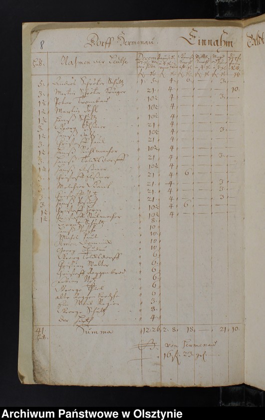 image.from.unit.number "Jahr Rechnung der Silberbachschen Kirchen"