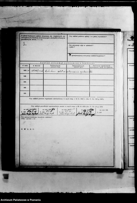 Obraz 6 z jednostki "/Kartoteka zakładów opiekuńczych/"