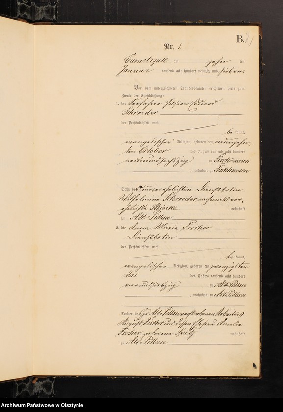 image.from.unit.number "Heiraths-Haupt-Register Nr 1 - 22"