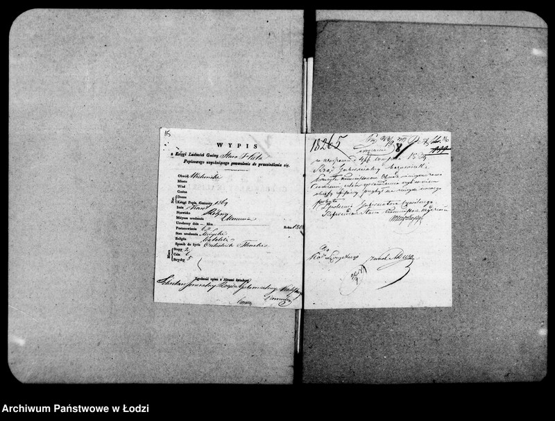 Obraz 15 z jednostki "Akta tyczące się przesiedlenia"