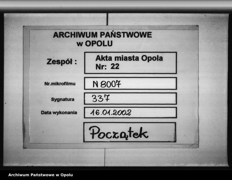 Obraz 1 z jednostki "Beschlussbuch der Stadtverordneten von Oppeln. Lit. D."