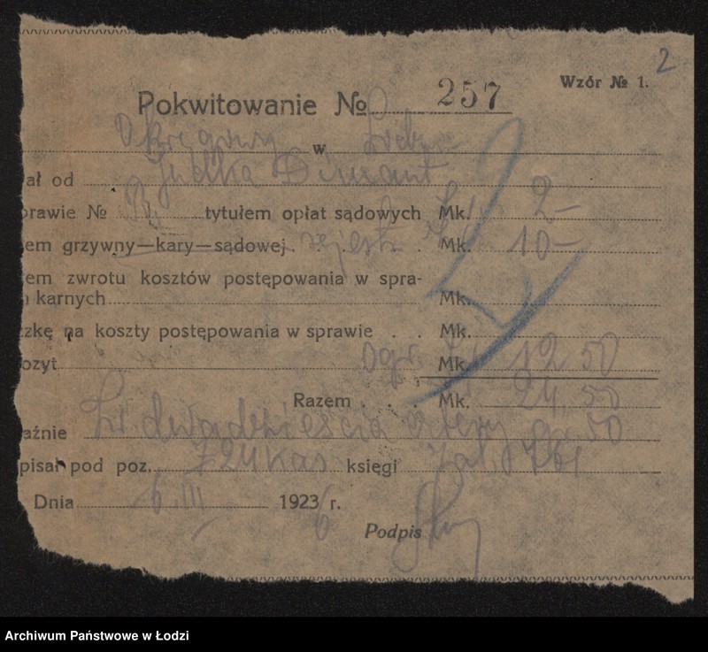 image.from.unit.number "Judka Dimant – drobna sprzedaż towarów bawełnianych"