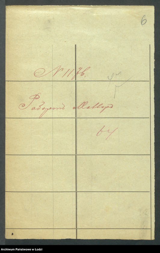 Obraz 8 z jednostki "Dowody metrykalne stałych mieszkańców m. Łodzi nr domu 1176-1178"