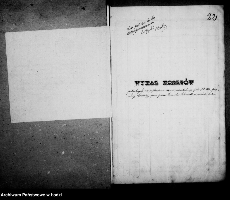 Obraz 19 z jednostki "Akta w przedmiocie pożyczki Samuela Schmidta"