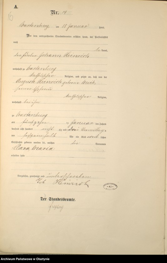 image.from.unit.number "Geburts-Haupt-Register Nr 1 - 254"