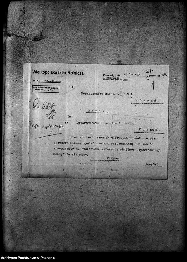 Obraz 5 z jednostki "Fabrykacja torfu - korespondencja"