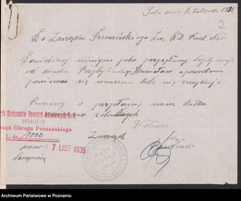 Obraz 6 z jednostki "Solec, powiat Wolsztyn - akta koła."