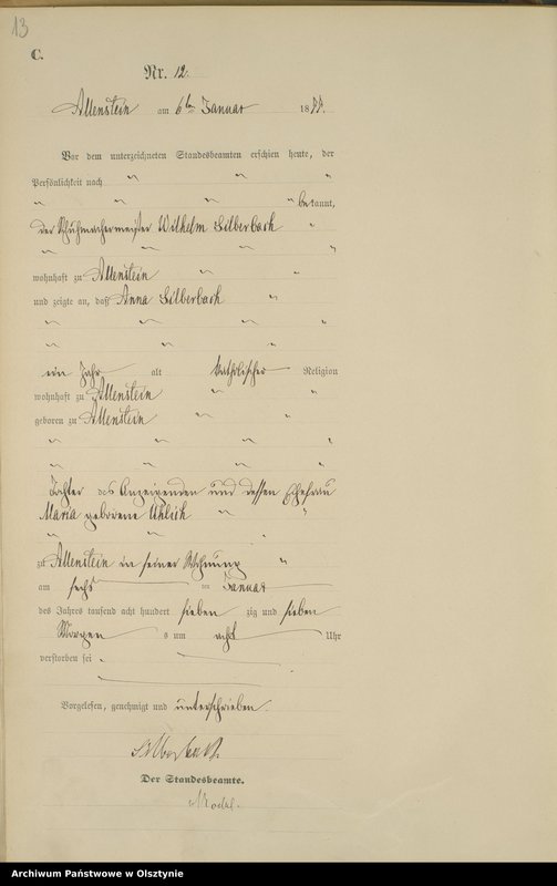 image.from.unit.number "Sterbe-Haupt-Register Nr 1 - 241"