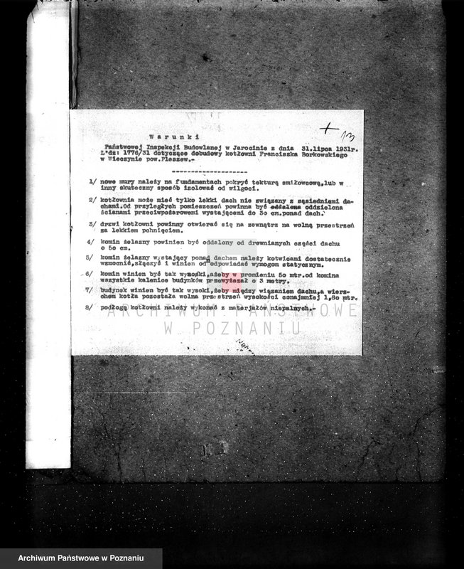 Obraz 18 z jednostki "Mleczarnia w Wieczynie pow. jarociński własność Fr. Borkowski nr fabr kotła 6762, nr woj. kotła 1925"