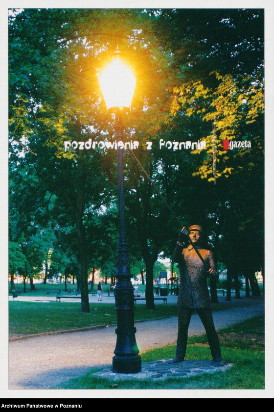 Obraz 1 z jednostki "Poznań - Ostatnia czynna latarnia gazowa oraz rzeźba Zygi Latarnika autorstwa Roberta Sobocińskiego w obrębie Skweru Łukaszewicza przy ul. Grobla"