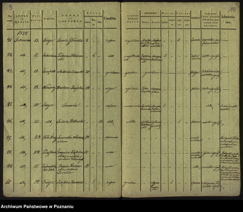 Obraz 8 z jednostki "Księga zgonów"