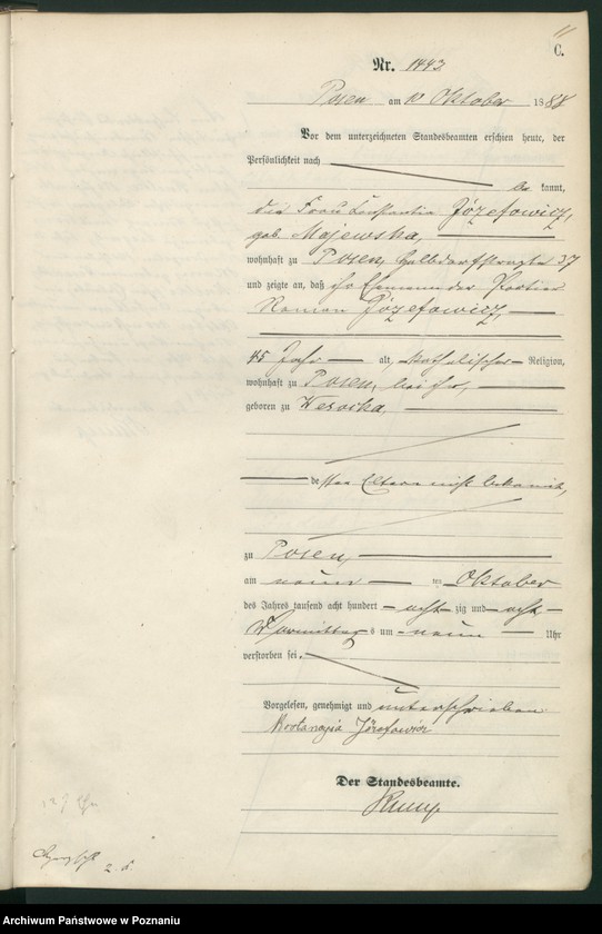 Obraz 14 z jednostki "Księga zgonów t. IV"