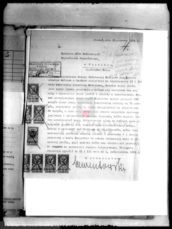 Obraz 8 z jednostki "Akta dotyczące czynszu dzierżawnego majętności Miniszew"