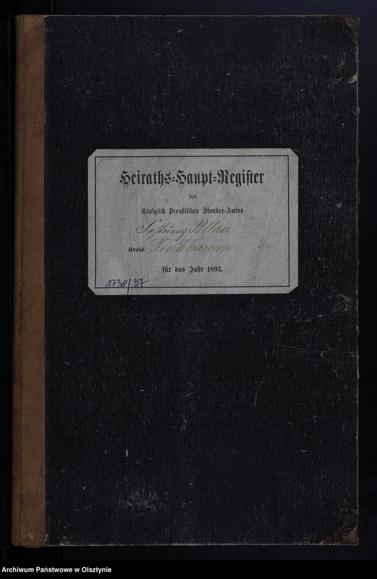image.from.unit.number "Heiraths-Haupt-Register Nr 1"