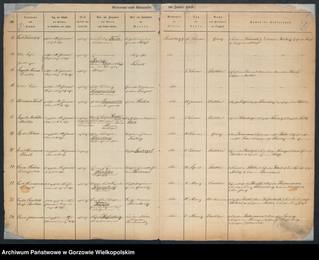 image.from.unit.number "Duplikate der Hauptkirche zu Landsberg an der Warthe (zawiera też księgę zgonów Konkordien Kirche mit der reformirten und Militair Gemeinde z 1861 r.)"