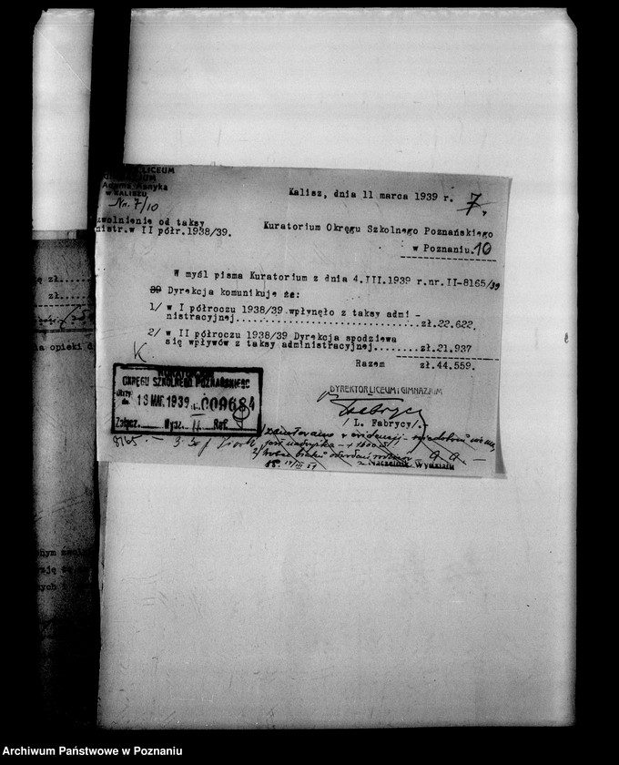 Obraz 14 z jednostki "Państwowe Gimnazjum imienia Adama Asnyka- Kalisz"