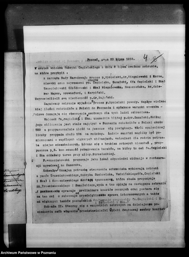 Obraz 8 z jednostki "Schronisko dla Królewiaków- korespondencja związana z utrzymaniem schroniska dla uchodźców z Królestwa."