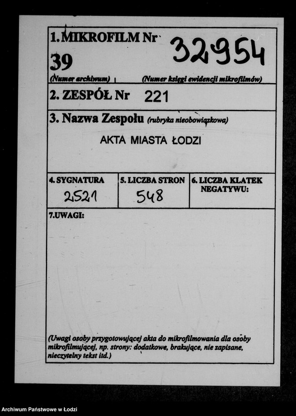 Obraz 2 z jednostki "O perepisi domov i stroenji v gor. Lodzi dlja obloženija ich podymnoju podatju na 1897-1901 gody"