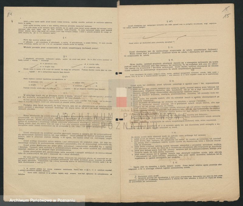 Obraz 9 z jednostki "[Ugody o naukę rzemiosła krawiectwa damskiego w Lesznie]"