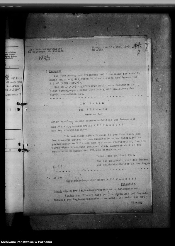 Obraz 12 z jednostki "Abordnung von Beamten"